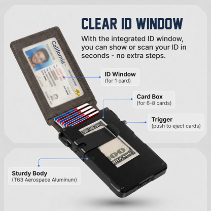 Baconix MagVault® Minimalist Wallet - Maximum Capacity. Minimal Footprint.