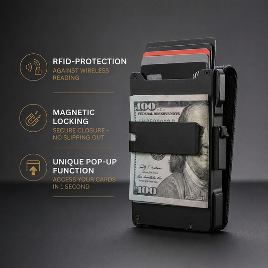Baconix MagVault® Minimalist Wallet - Maximum Capacity. Minimal Footprint.