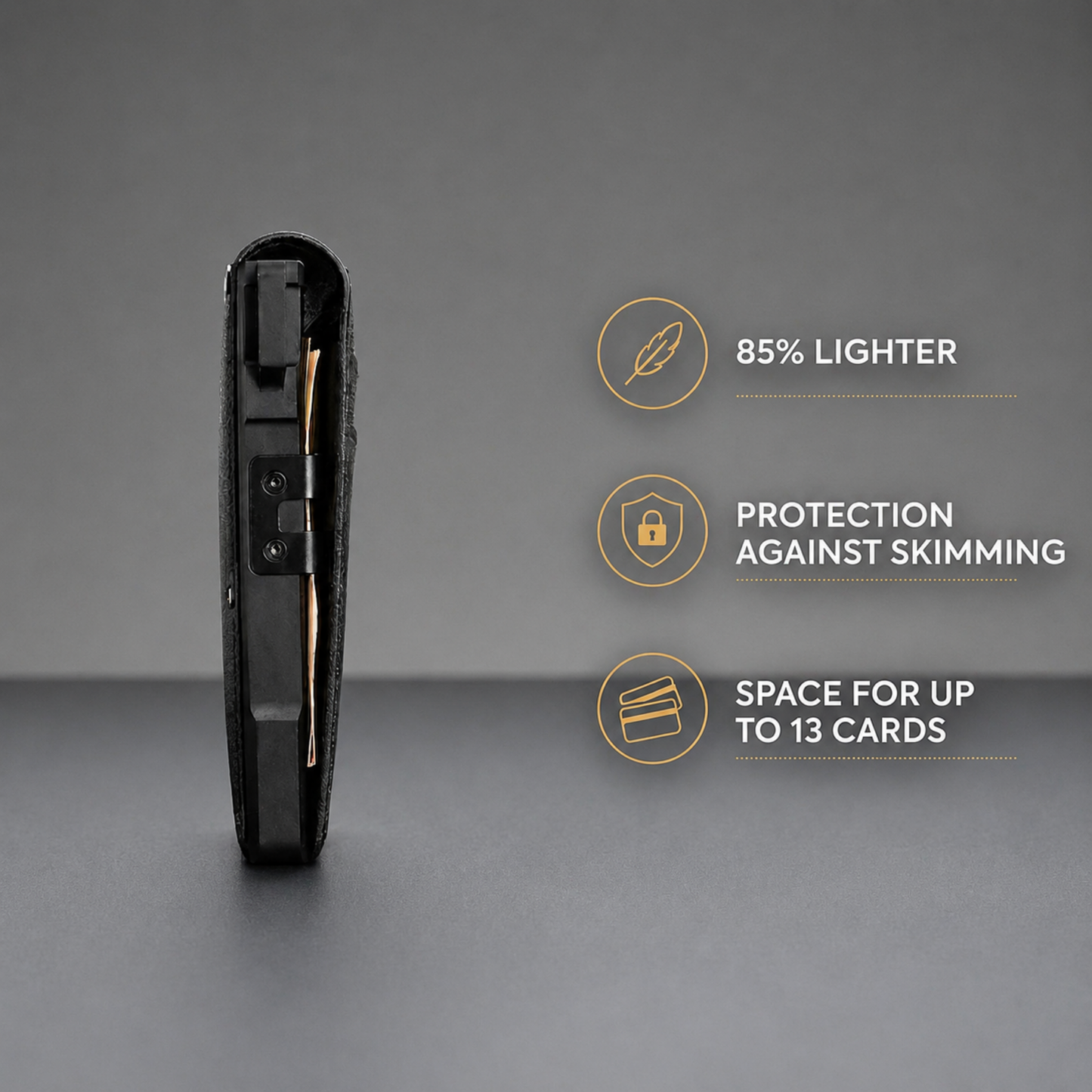 Baconix MagVault® Minimalist Wallet - Maximum Capacity. Minimal Footprint.