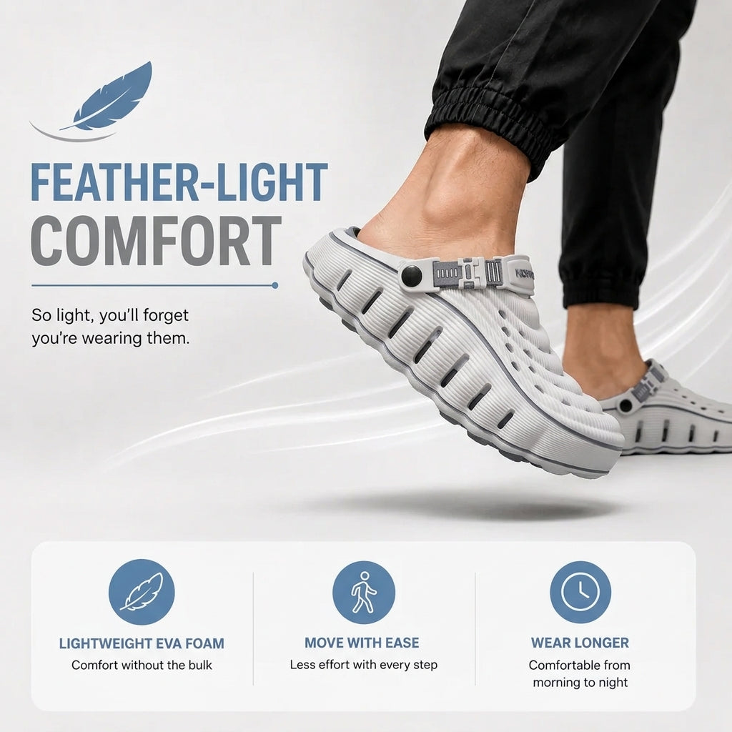 BACONIX™  Cloud Walk Men's Clogs